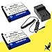 TWO Halcyon 1200 mAH Kodak KLIC-7006 Lithium Ion Replacement Batteries and Wall Charger with Car Charger Attachment for Kodak Easyshare Mini M200, M23, MD30, M522, M530, M531, M532, M550, M552, M575, Touch M577, M580, M583, M873, M883 Zoom Digital Cameras DavisMAX Kodak KLIC7006 Battery and Charger Bundle