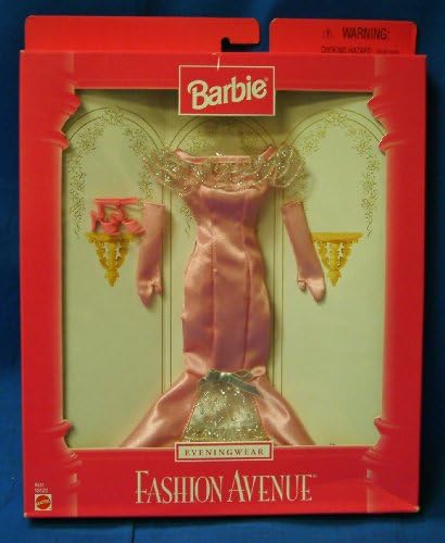 Barbie Fashion Avenue Boutique Eveningwear 1997 Pink Gown Outfit with Accessories