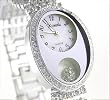 NEW 18K PLATED FLOATING HEART LADIES SWAROVSKI WATCH