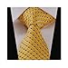 New Classic Black&Gold Striped Tie Woven Jacquard Silk Men's Suits Ties Necktie