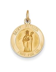 14k Saint Patrick Medal Charm