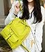 Tinksky® New Arrival Dual Use Korean Fashion Trends Leather Backpack One Shoulder Bag 17 Colors Optional (Black)
