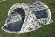 Sekundenzelt, Wurfzelt 2 Personen - Quicktent - Flecktarn Tarnmuster