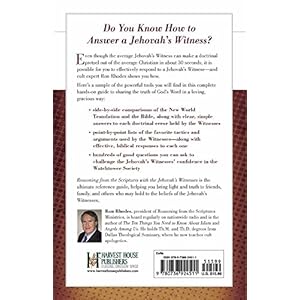 Reasoning from the Scriptures with the Jehovah's Witnesses