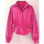 Stretch satin blouse