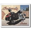 Nostalgic Indian Motorcycles Tin Sign : Americas First Motorcycle