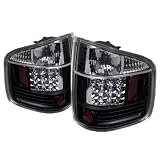 Chevy S10 94-01 GMC Sonoma 94-04 Isuzu Hombre 96-00 LED Tail Lights - Black by SpyderAuto