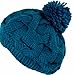 Sakkas Cable Knit Pom Pom Thick Slouch Hat