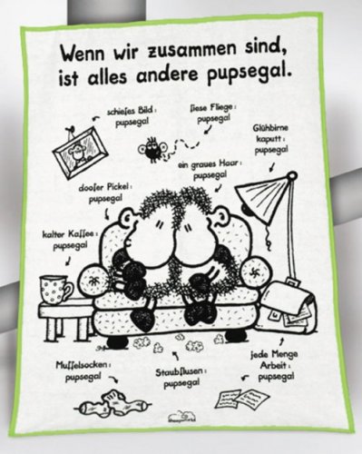 sheepworld Flauschdecke - Wenn wir zusammen sind, ist alles andere pupsegal.
