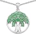 2.90 Carat Genuine Emerald Sterling Silver Pendant