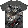 X-Men Wolverine Wall Buster Charcoal T-shirt Tee