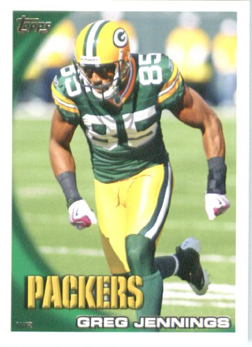 2010 Topps NFL Football Card # 141 Greg Jennings - Green Bay Packers - NFL Trading Card in a Protective ScrewDown Case!