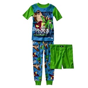 Boys' Sleepwear Ben Ten White 3 pc Pajama Set