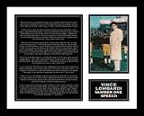 Vince Lombardi Green Bay Packers NFL Framed Photograph with #1 Winner Speech