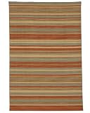 2' x 3' Rectangular Jaipur PV11 Sea Green/Rust Color Flatwoven Indian 