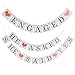 Ehdching Engaged Banner Bunting Wedding Bridal Party Decoration