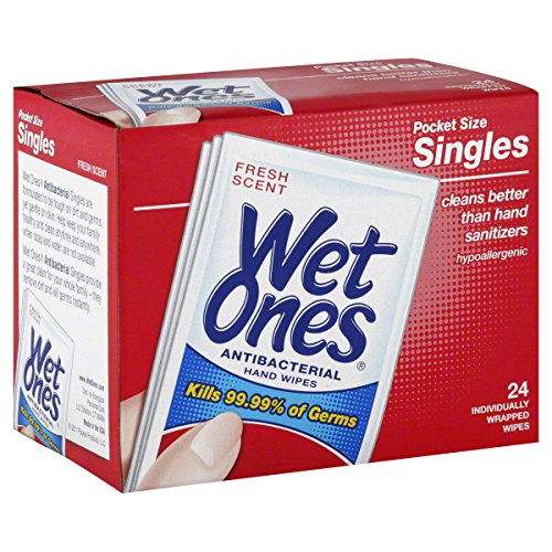 Wet Ones Antibacterial Hand Wipes Fresh Scent Travel Pack Health & Personal Care