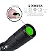 Tactical Flashlight LED Torch High Power and Ultra Bright Handheld with CREE XML-T6 1000LM with 5 Mode and Adjustable Focus, Power by 1x18650/3xAAA Batteries(Not included)by U`King