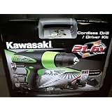 New Kawasaki 21.6 volt Cordless Drill Driver 2 batt