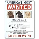 America's Most Wanted Tin Metal Sign : The Lab Gang