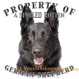 German Shepherd BLACK Mousepad Dog Mouse Pad Property Of
