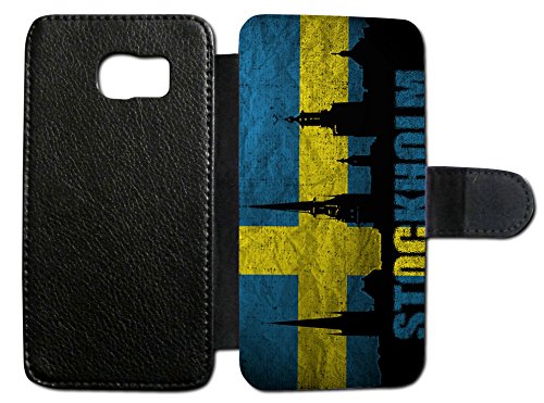 Samsung Galaxy Schweden Stockholm 1 Flip Tasche Hülle Case Cover Schutz Handy Galaxy S3