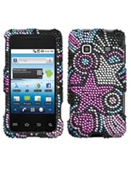 Wireless: Asmyna SAMM820HPCDM147NP Premium Dazzling Diamond Diamante Case for Samsung Galaxy Prevail/Precedent M820 - 1 Pack - Retail Packaging - Vivid Stars - Asmyna