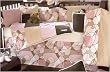 Scribbles Pink Crib Skirt by Glenna Jean