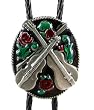Bolo - Guitar and Fiddle - Sculpted Pewter Bolo Country Music