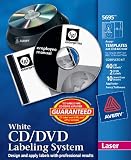 Avery CD DVD Labeling System for Laser Printers - White 5695