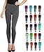 LMBLush Moda Seamless Full Length Leggings Footless Tights Underlayer in Many Colors, Charcoal One Size (Fits XS - XL)