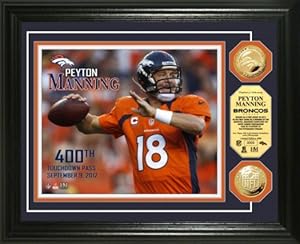Denver Broncos Peyton Manning 400th Career Touchdown Pass Gold Coin Photomint