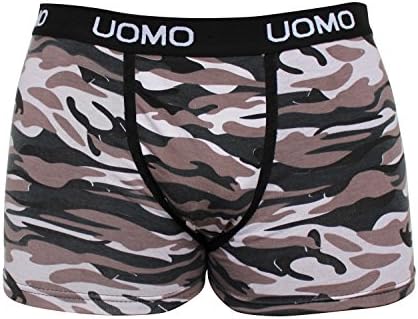 6 Pack of Men's microfibre army boxer shorts - Camouflage - XL