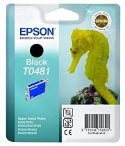 Epson Stylus Photo printer original ink inkjet print cartridge T0481  Black