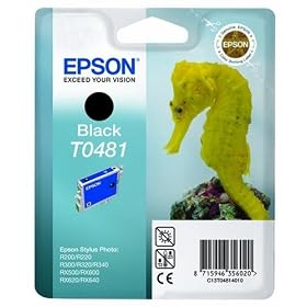 Epson Stylus Photo printer original ink inkjet print cartridge T0481  Black