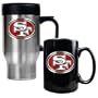 San Francisco 49ers NFL Travel Mug & Ceramic Mug Set - Primary logo