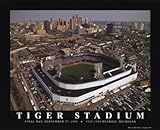 Tiger Stadium - Detroit, Mi HIGH QUALITY MUSEUM WRAP CANVAS Print Mike Smith 10x8