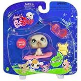 Eigenschaften HASBRO Littlest Pet Shop / Littlest Pet Shop - Pets On the Go - Sportiest - Seehund #637 - mit Pink Surfbrett & Taucherbrille & Teddy - OVP