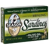 Seasons Brst Sard In Olive Oil With Bleav, 3.75-Ounces (Pack of 12)
