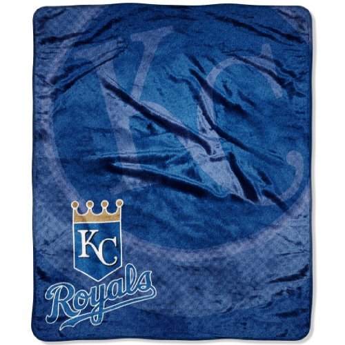 MLB Kansas City Royals 50-inch-by-60-inch Raschel Plush Throw 