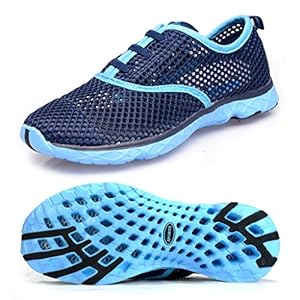 Aleader Women's Quick Drying Aqua Water Shoes Blue 9 D(M) US