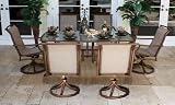Chub Cay Patio 7 Piece Rocking Chair and Table Set