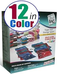 Space Bag 12 Storage Combo Packs in Color