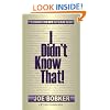 I Didn't Know That: Torah News U Can Use