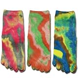 GOHEMP(S[wv) FIVE FINGERS TYE DYE SOCKS 3 wvRbg ^C_C\bNX
