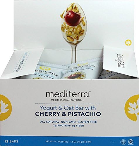 Mediterra Nutrition Yogurt Oat Bar Cherry Pistachio-12 per Box