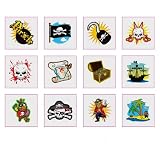 Pirate tattoos, pack of 24