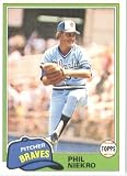 1981 Topps # 387 Phil Niekro Atlanta Braves Baseball Card
