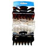 Goody 3 3/1" Curved Claw Clip 3pc