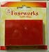 Fuseworks 90 COE Fusible Glass 4 Sheets 2x3 Inches Red Opalescent to Use with Fuseworks Microwave Kiln Fusing Kit Mix with Dichroic Glass